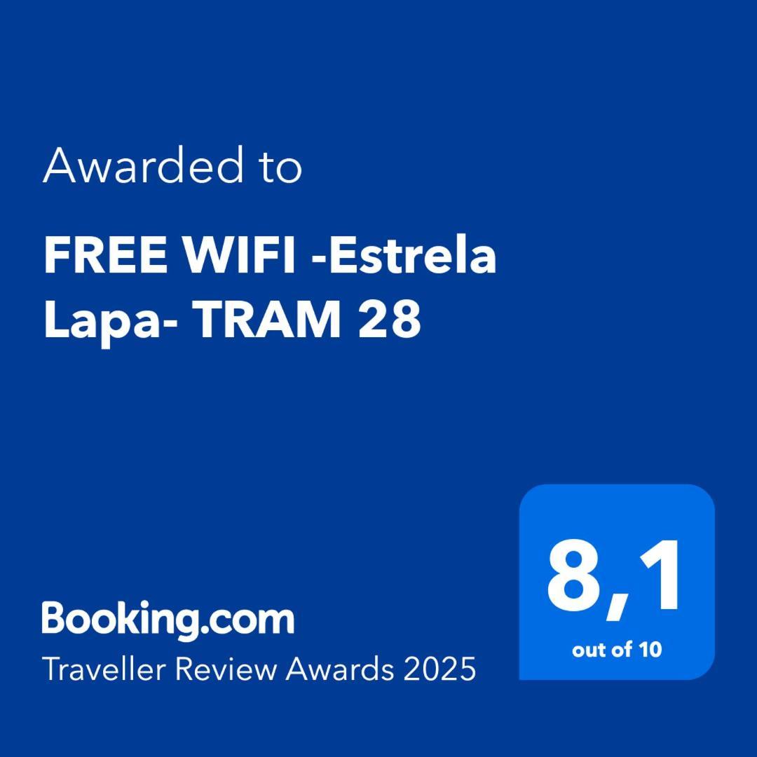 Apartmán Free Wifi -Estrela Lapa- Tram 28 Lisboa Exteriér fotografie